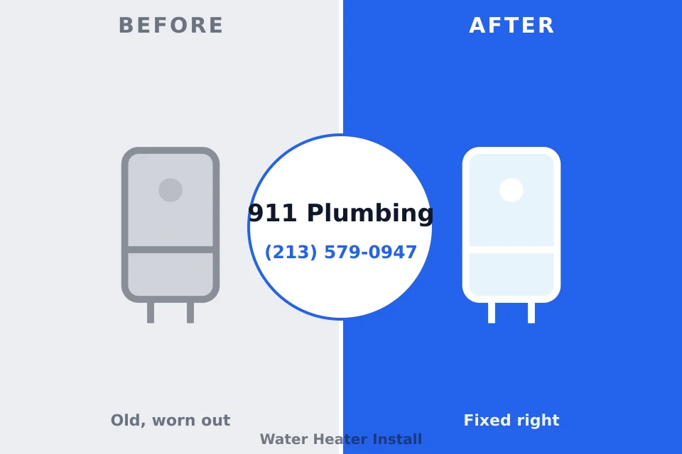 Before and after: plumbing company Trappe, PA